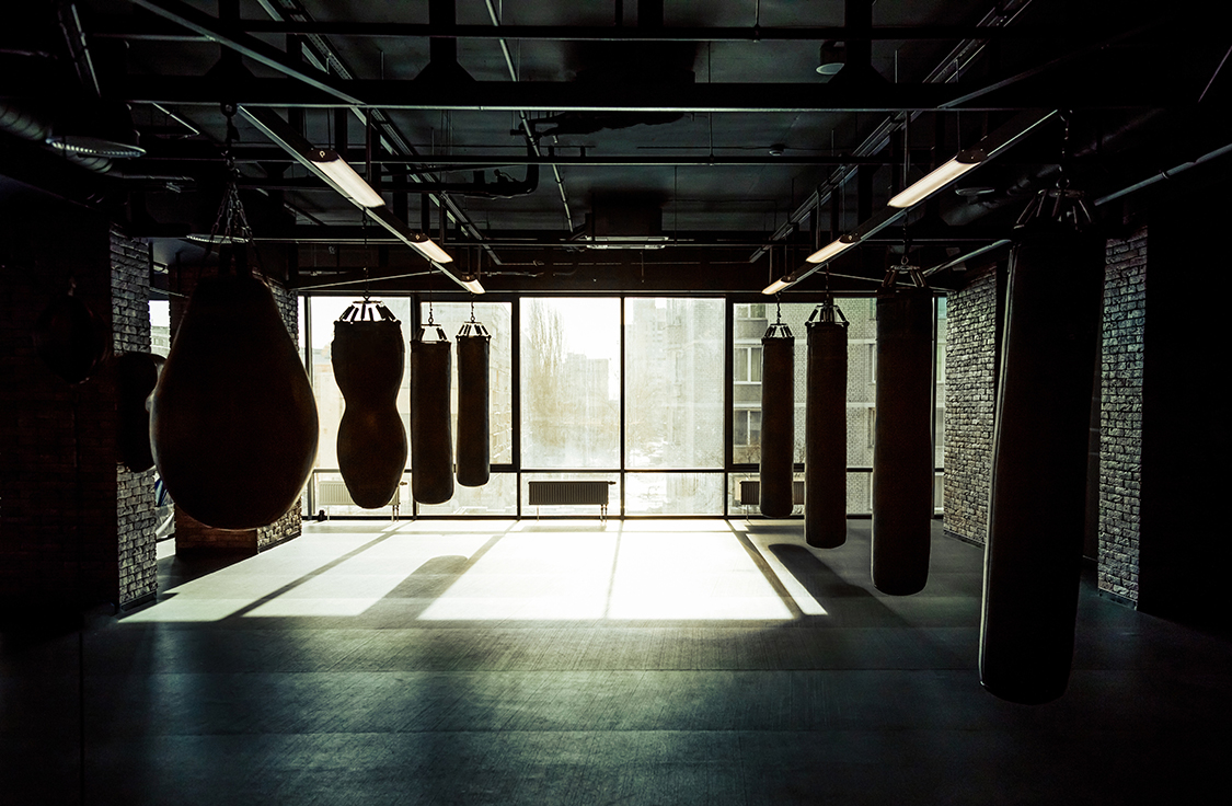 Kickboxing Hall 3D Behang