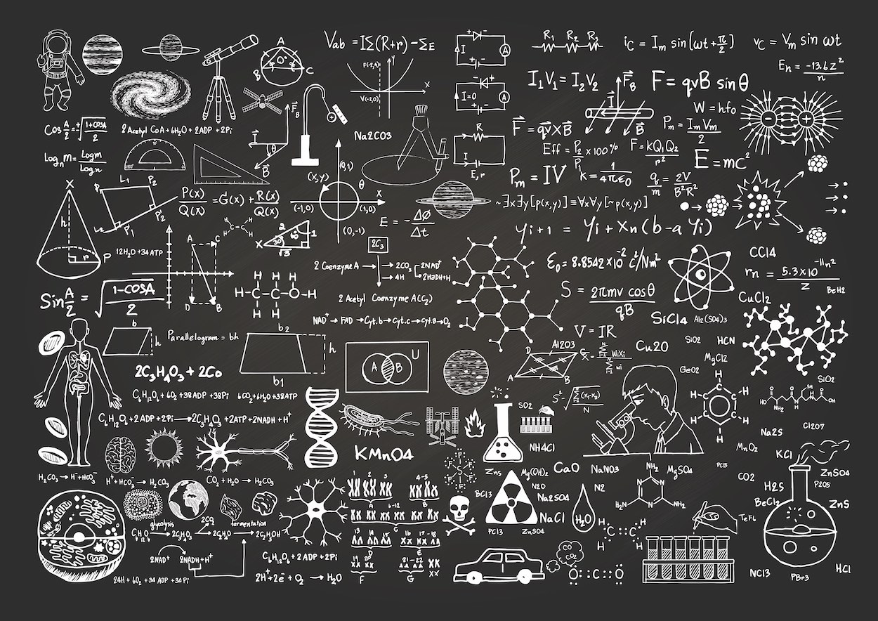 Wetenschappelijke Formules Fotobehang