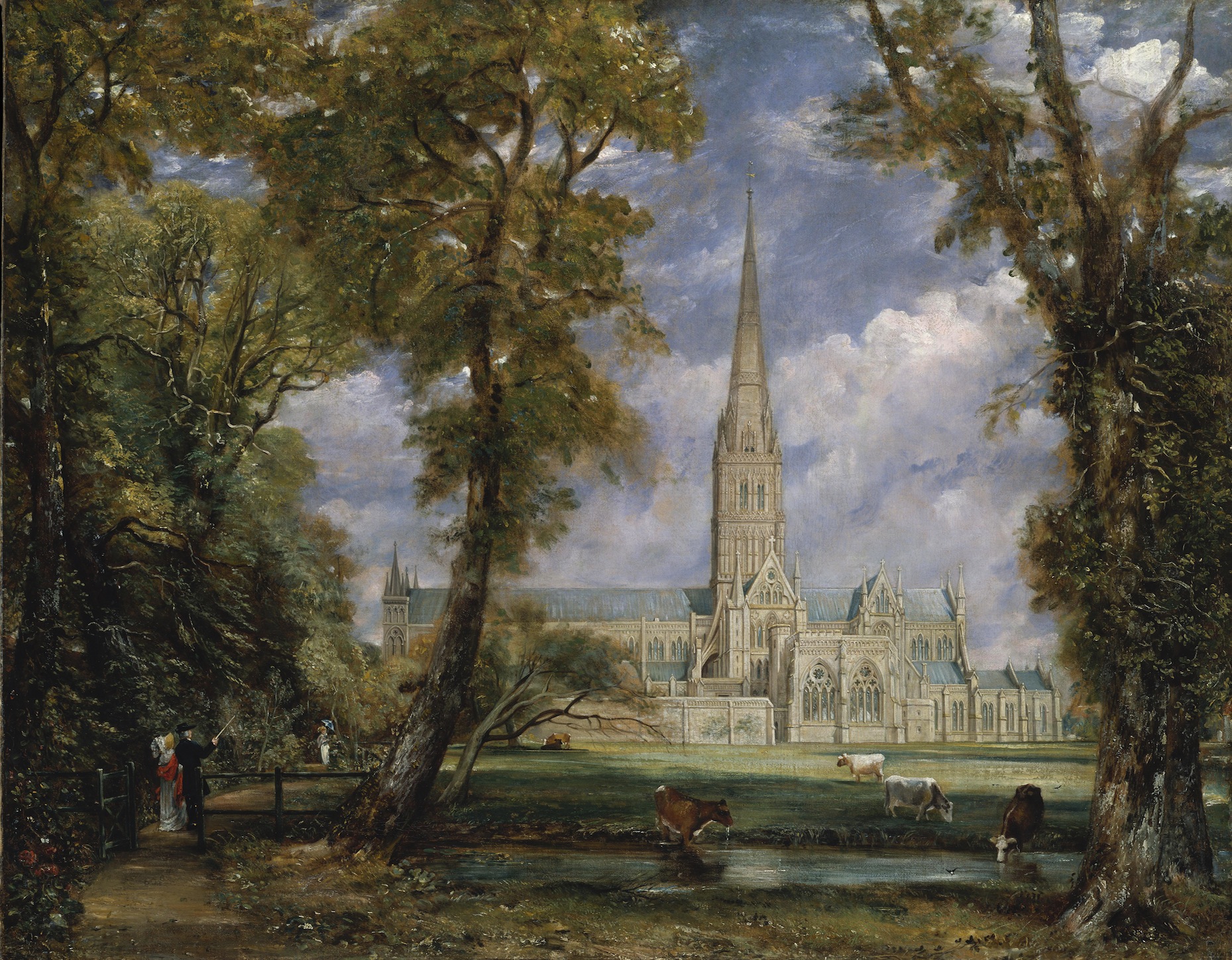 Kathedraal Van Salisbury Fotobehang