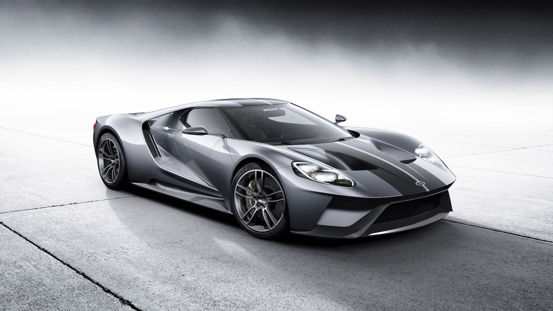 Ford Gt Zilver Fotobehang