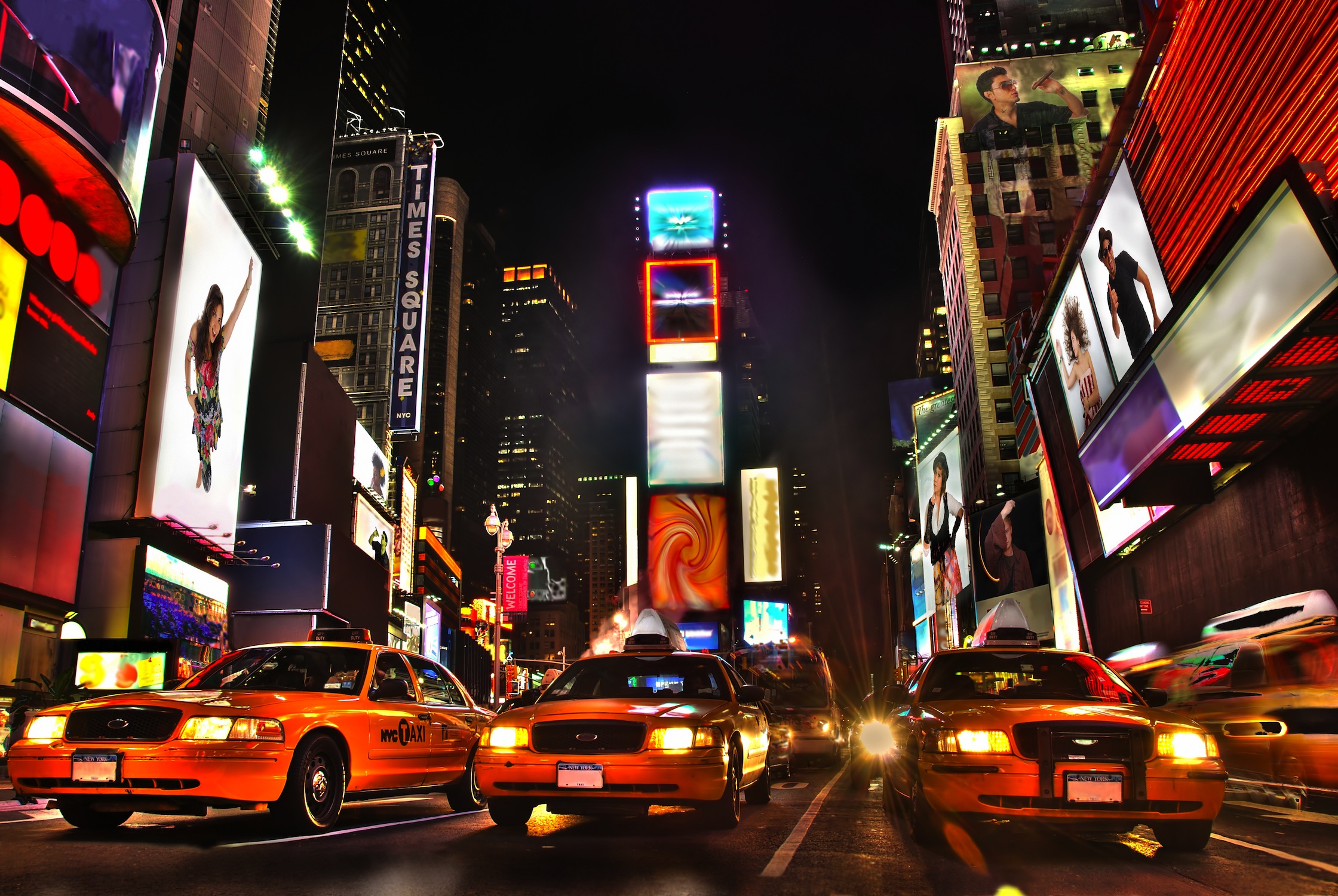 Times Square 3D Behang