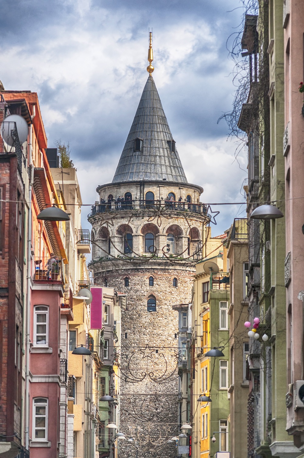 Een Straat In Galata Fotobehang 3D