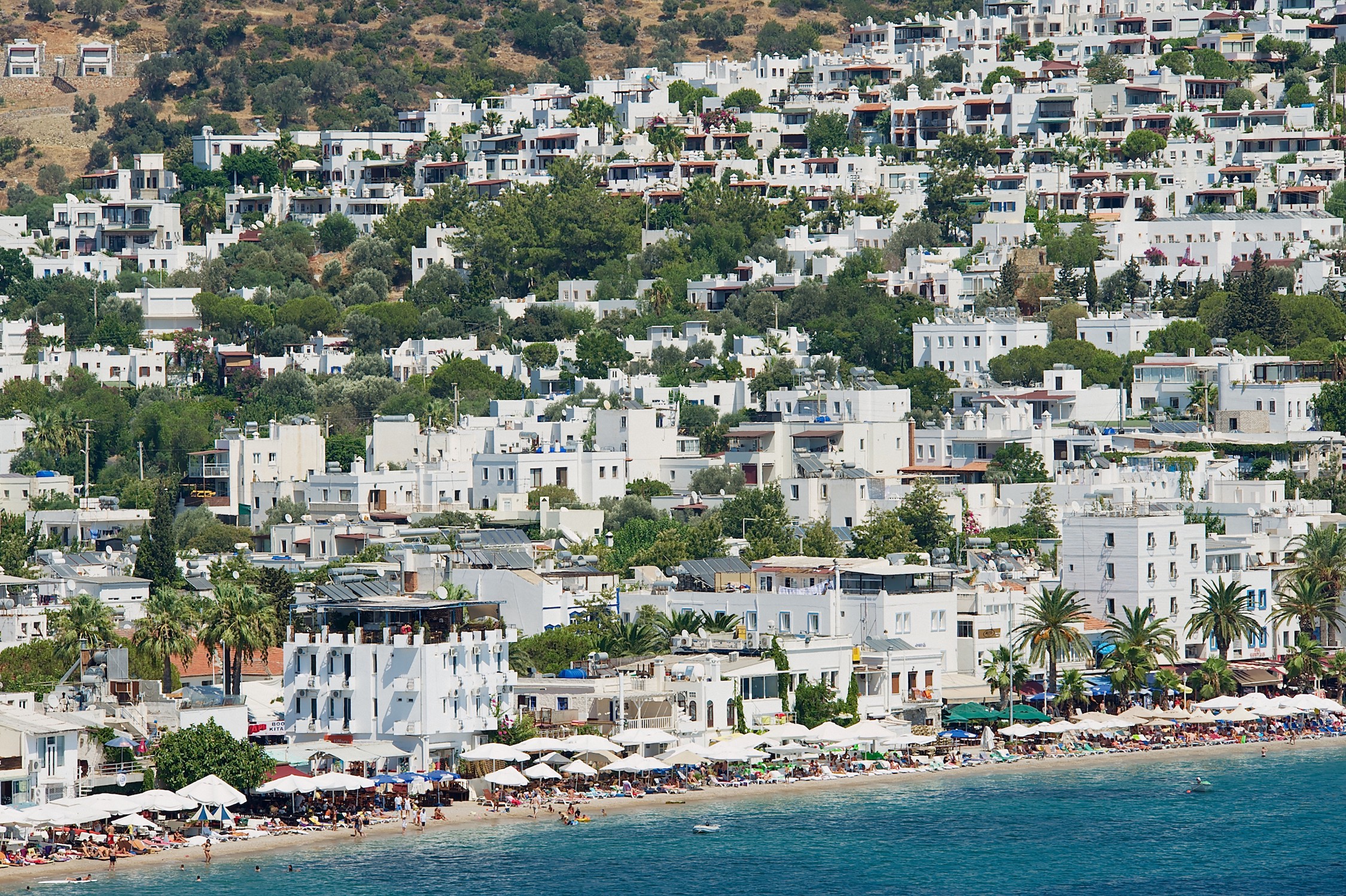 Bodrum Huizen Behang