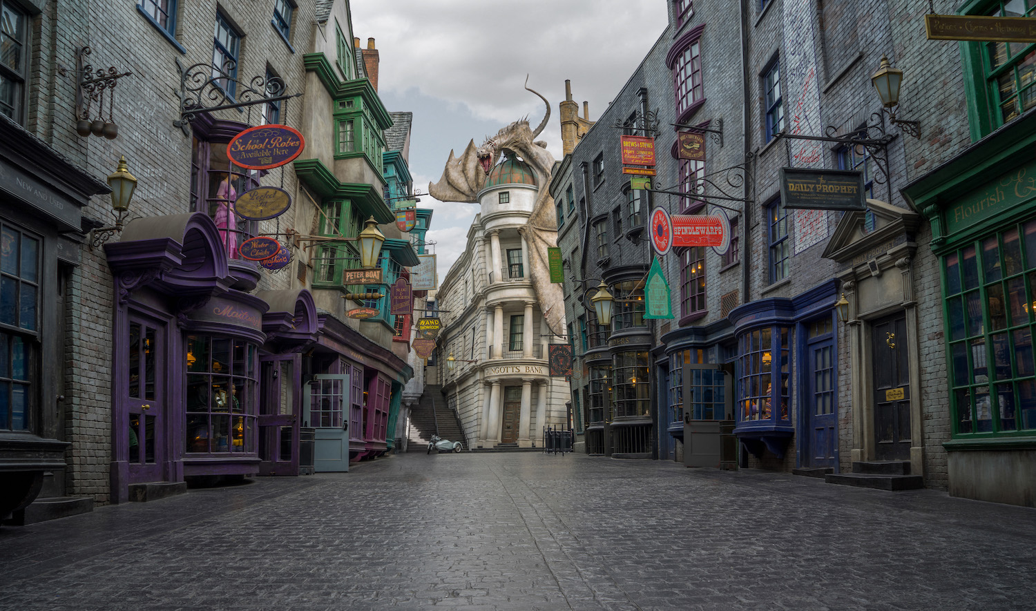 Wizarding World - Diagon Alley - Harry Potter 3D Fotobehang