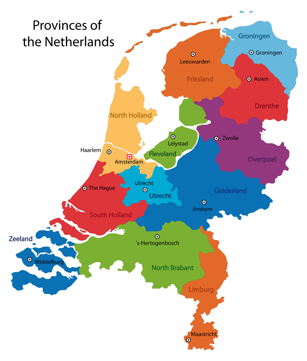 in het geheim verkorten Helder op Nederland Kaart Fotobehang