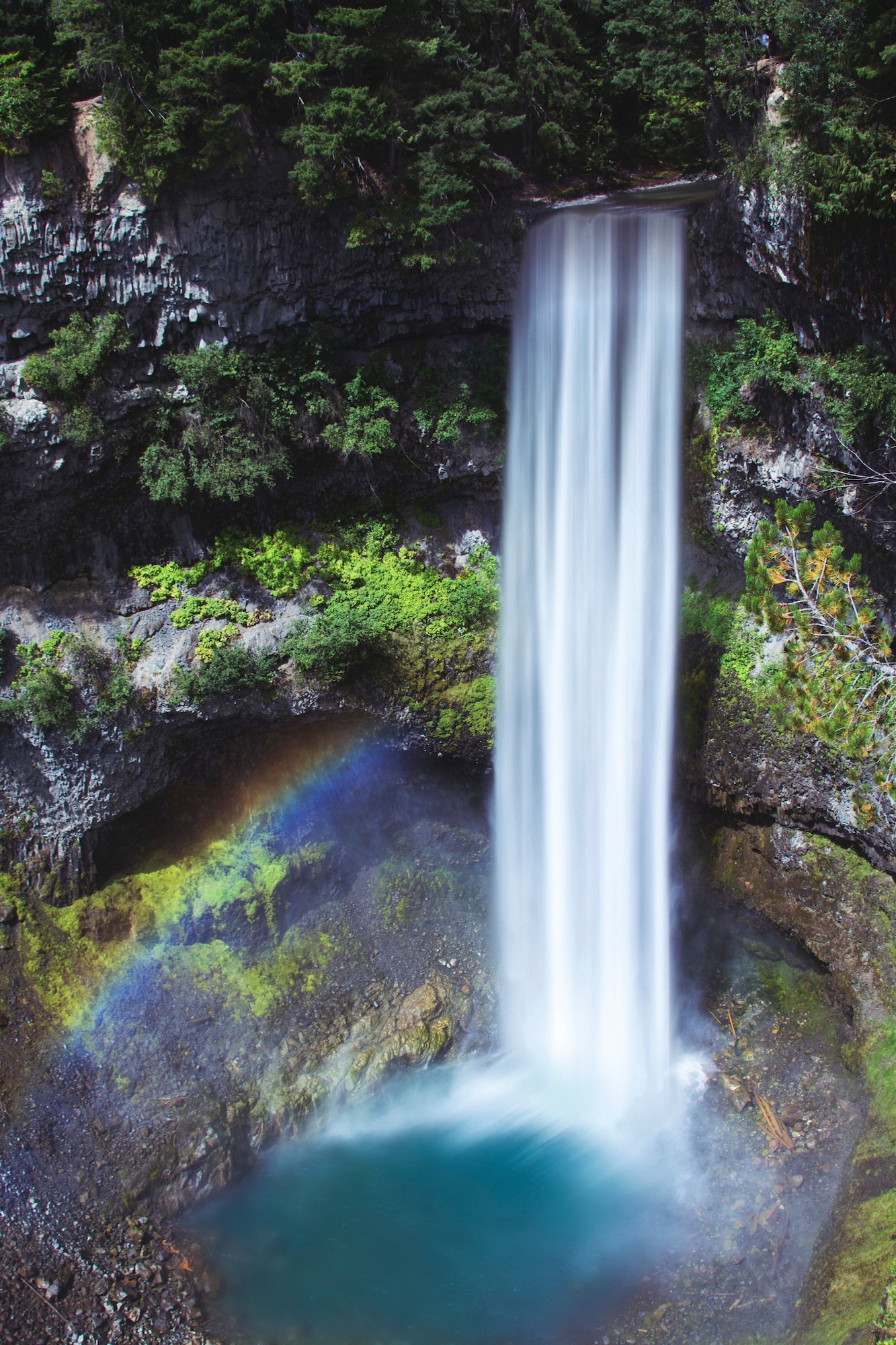 Verborgen Waterval 3D Fotobehang