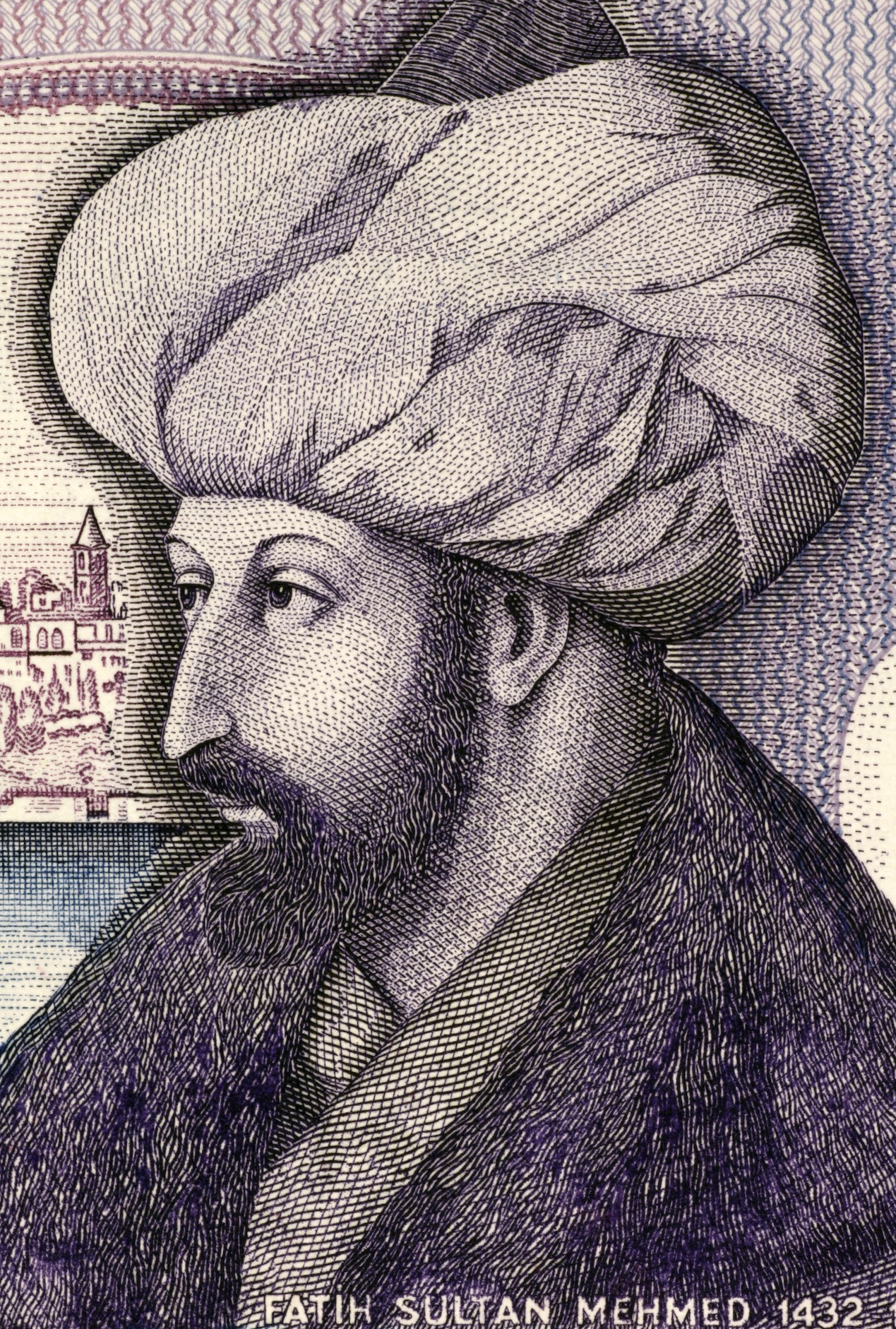 Portret Van Mehmet De Veroveraar Behang 3D