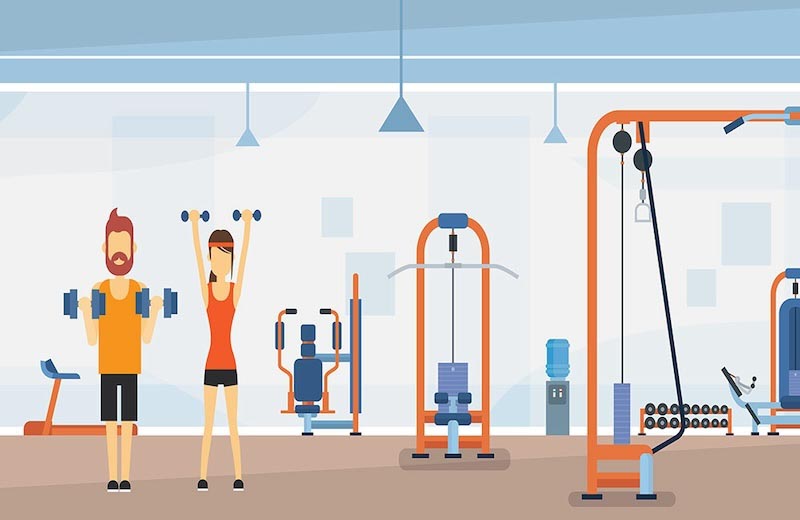 Sportcentrum en Sportschool wallpaper mural