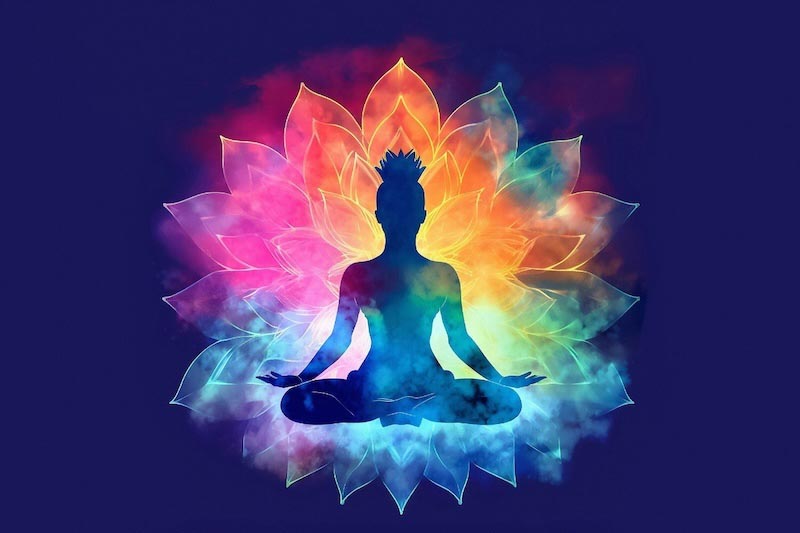 Yoga Heiligdom Sereniteit wallpaper mural