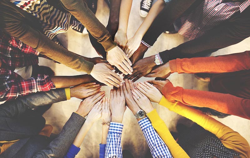 Een Kracht Samen wallpaper mural