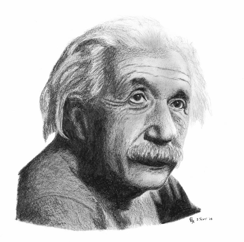 Albert Einstein wallpaper mural