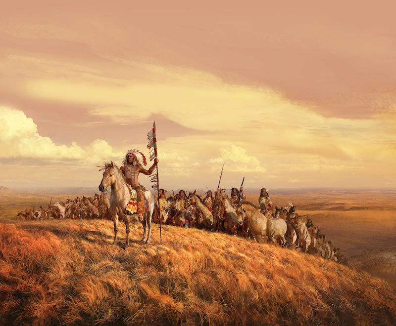 Indianen wallpaper mural