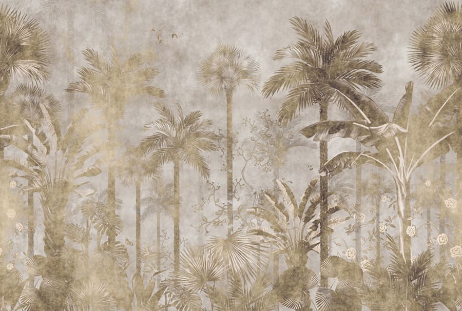 Tropisch Palmenlandschap wallpaper mural