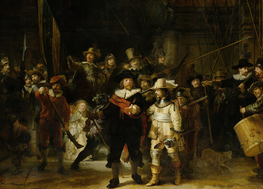 Rembrandt De Nachtwacht wallpaper mural