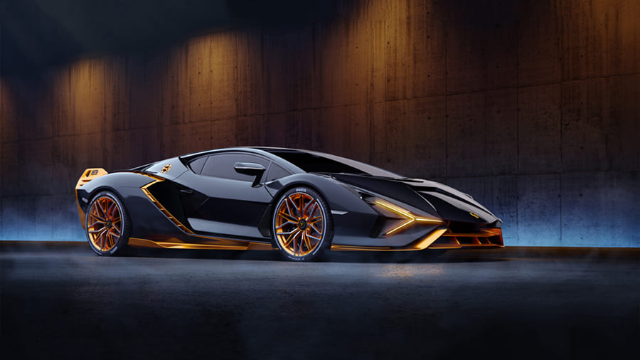 Luxe Lamborghini wallpaper mural