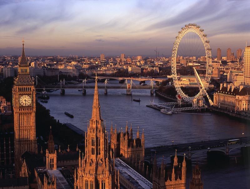 Leven in Londen wallpaper mural