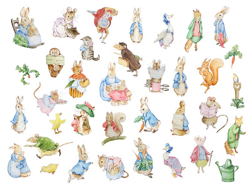 Peter Rabbit Vreugde wallpaper mural