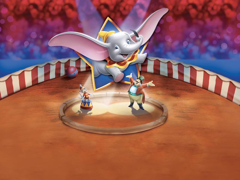 Tekenfilm Olifant Dumbo wallpaper mural