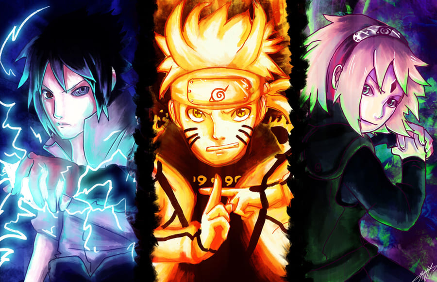 Naruto Team 7 wallpaper mural