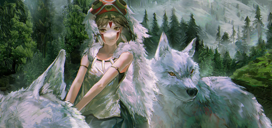 Princess Mononoke wallpaper mural