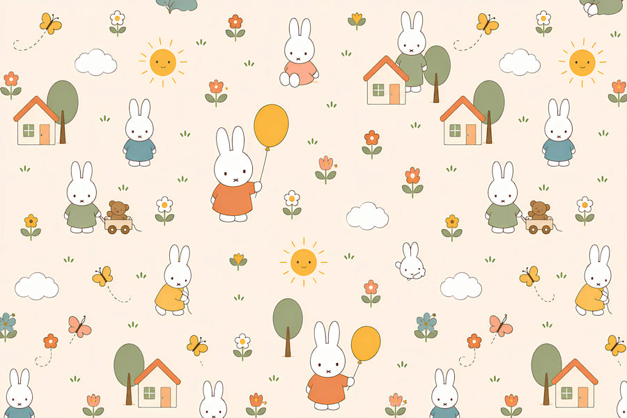 Nijntje wallpaper mural