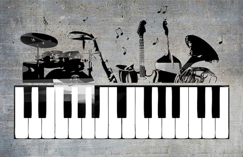 Muziekopnamen Archief wallpaper mural