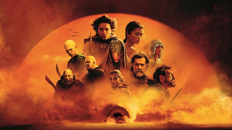 Sterren van de Dune Film wallpaper mural