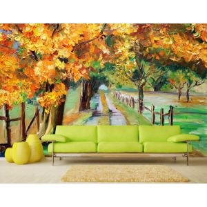 Herfst Olieverfschilderij