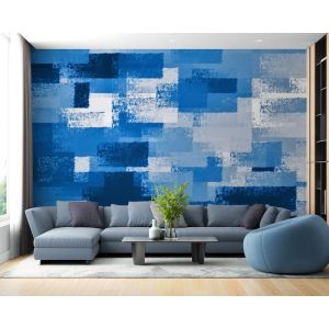 Blauwtinten Abstracte Kunst