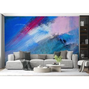 Levendige Pinselstreken Abstracte Kunst