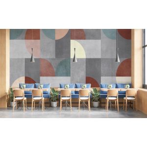 Retro Vormen Abstracte Kunst