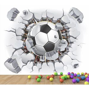 Voetbal die van de Muur Stuitert