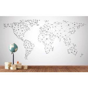 Wereldkaart Globaal Netwerk