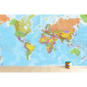 Wereldkaart voor Decoratie