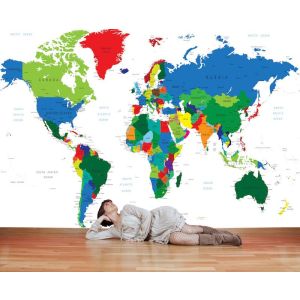 Wereldkaart voor Kantoor