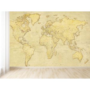 Afbeelding van Oude Wereldkaart