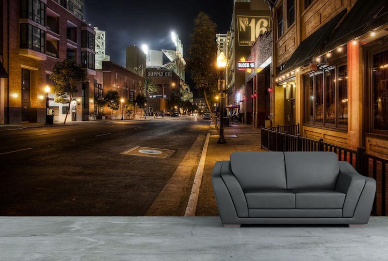 16e Straat - Muurbehang toegepast