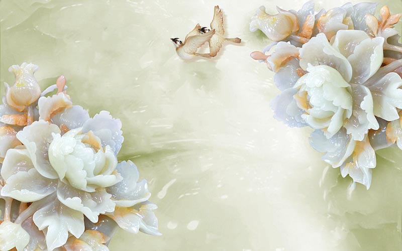 Bloemendecoraties – 3D Behangdecoratie