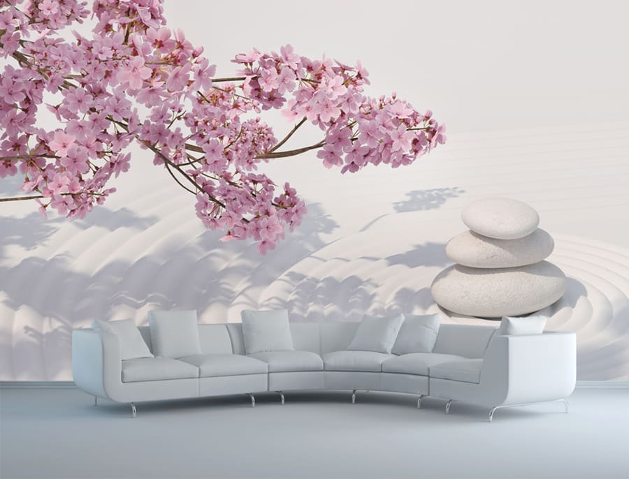 Kersenbloesem Zen Behang - 2