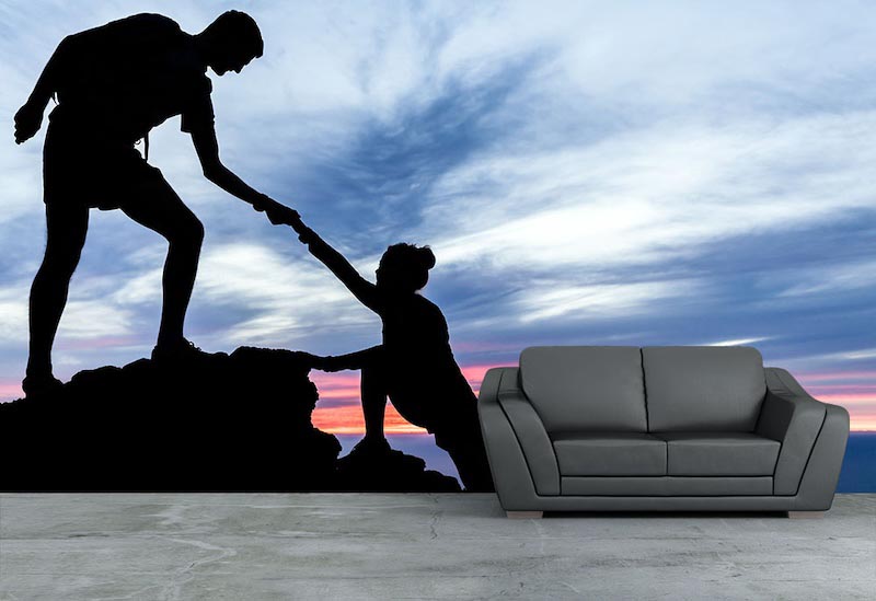 Solidariteit – Fotobehangdecor toegepast