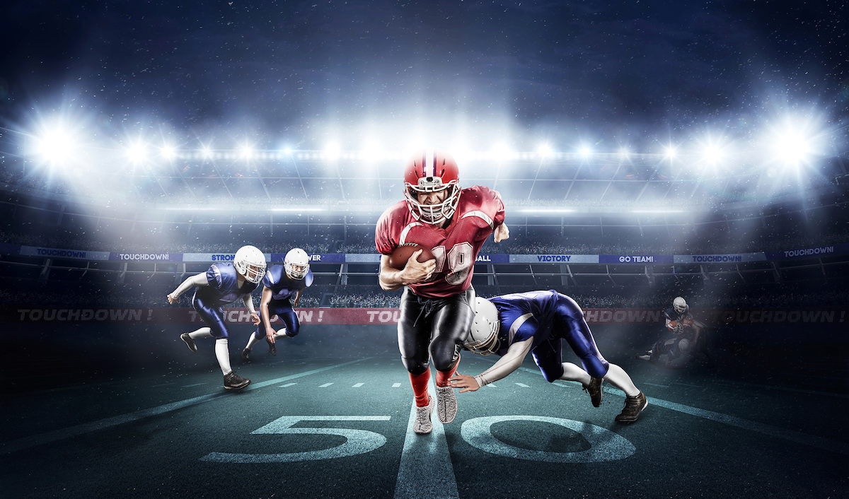 Amerikaanse Voetballer – Muurbehang