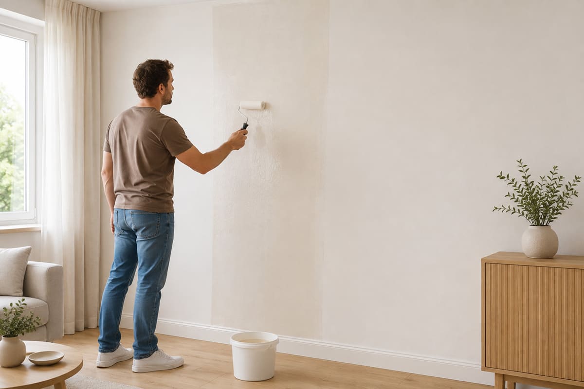 Behanglijm rechtstreeks op de muur aanbrengen